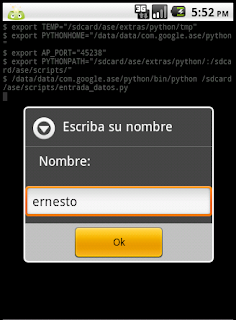 Entrada de datos